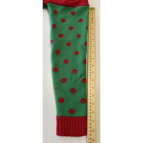 United States Sweaters Womens M Christmas Penguin Glasses Bow Sequins Polka Dots - Picture 8 of 10